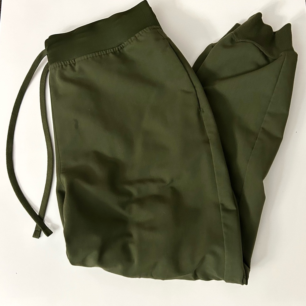 Olive Green Mandala Scrubs- High Waisted Joggers